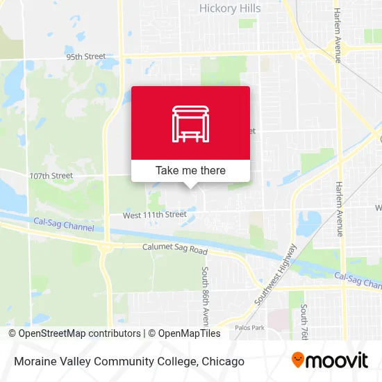 Moraine Valley Community College map