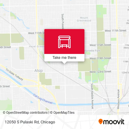 12050 S Pulaski Rd map