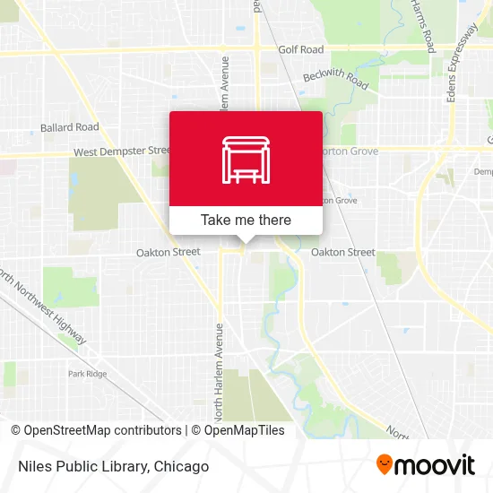 Niles Public Library map