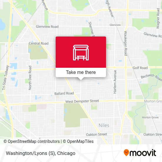 Washington/Lyons (S) map