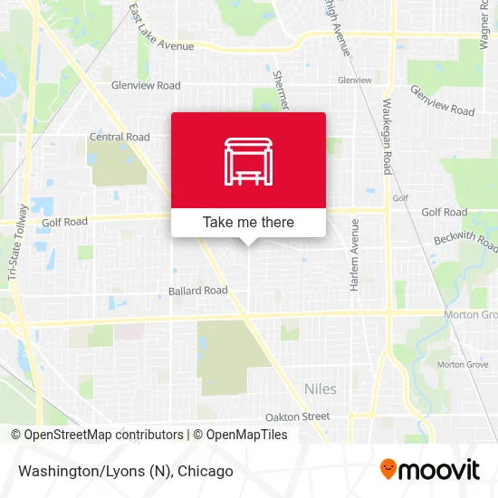 Washington/Lyons (N) map