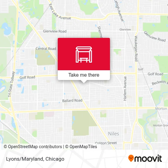 Lyons/Maryland map