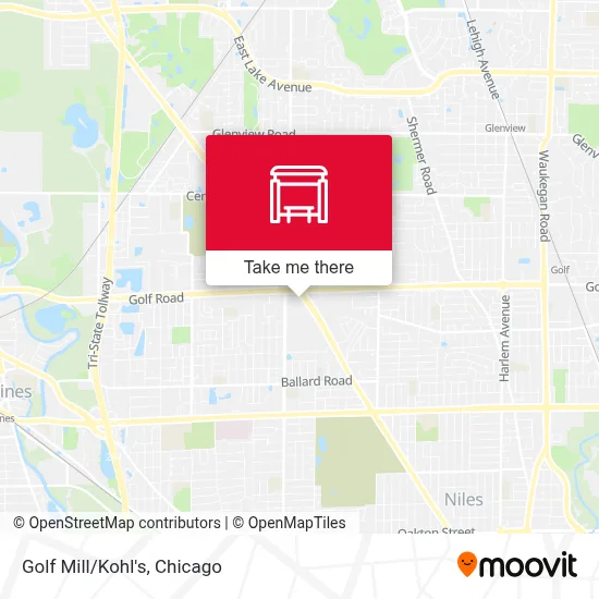 Golf Mill/Kohl's map