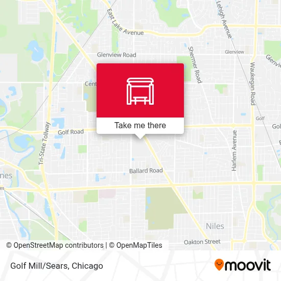 Golf Mill/Sears map