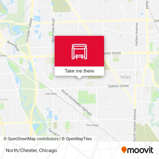 North/Chester map