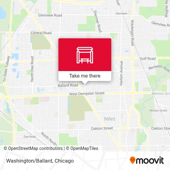Washington/Ballard map