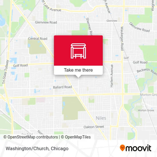 Washington/Church map