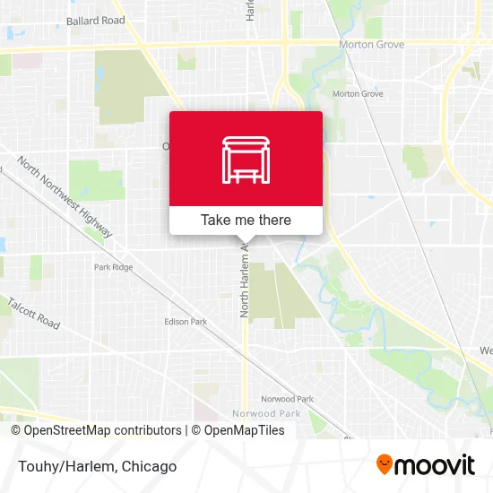 Touhy/Harlem map