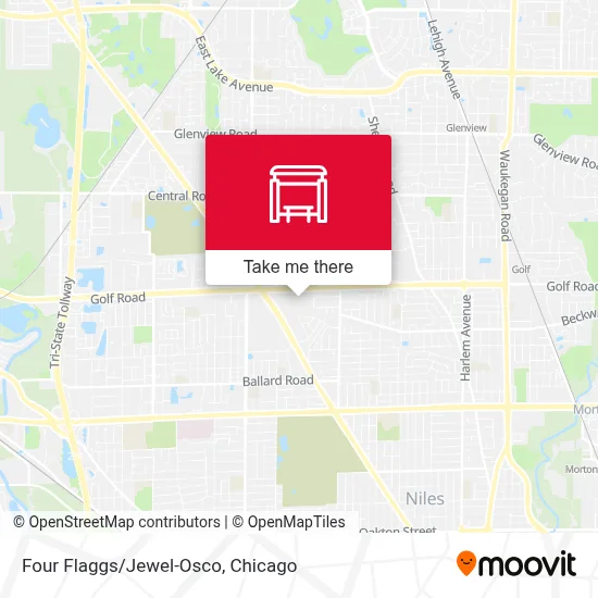 Four Flaggs/Jewel-Osco map