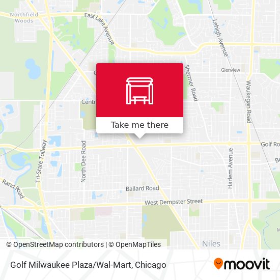 Golf Milwaukee Plaza/Wal-Mart map