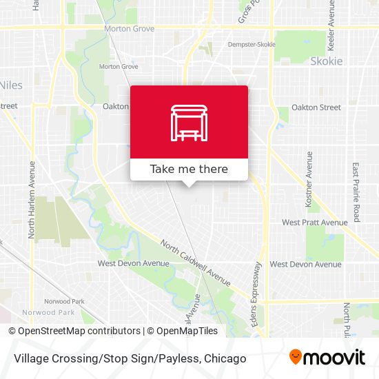 Village Crossing / Stop Sign / Payless map