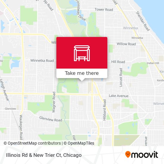 Illinois Rd & New Trier Ct map