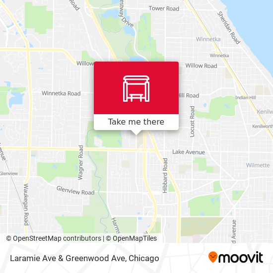 Laramie Ave & Greenwood Ave map