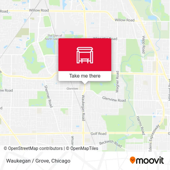 Waukegan / Grove map