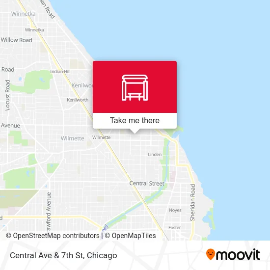 Central Ave & 7th St map