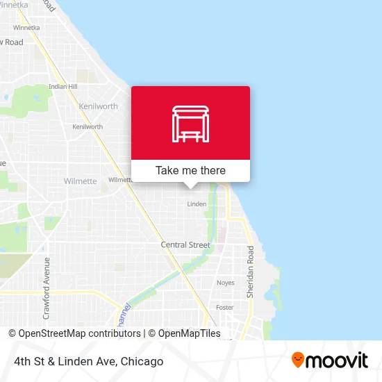 4th St & Linden Ave map