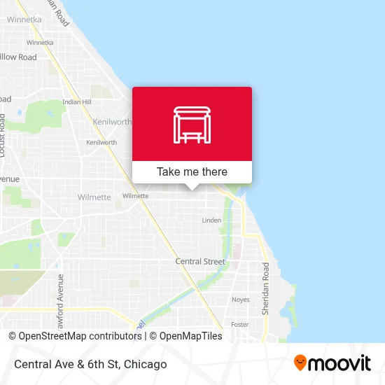 Central Ave & 6th St map