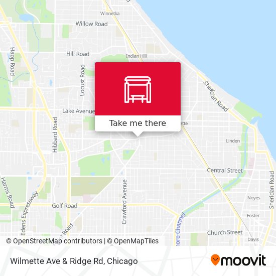 Wilmette Ave & Ridge Rd map