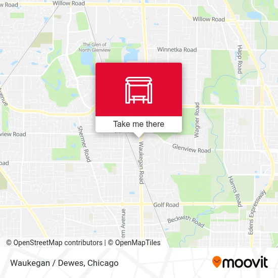 Waukegan / Dewes map