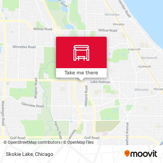 Skokie Lake map