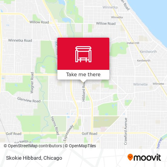 Skokie Hibbard map