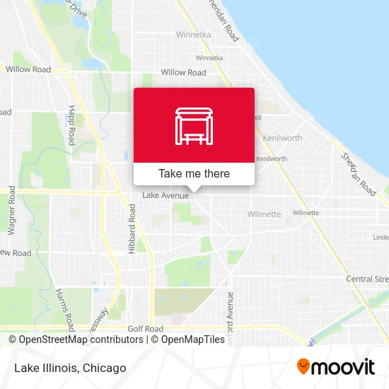 Lake Illinois map