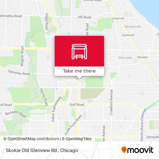 Skokie Old Glenview Rd. map