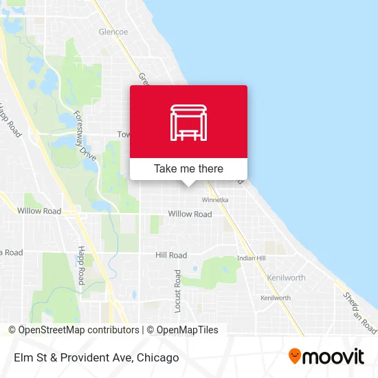 Elm St & Provident Ave map