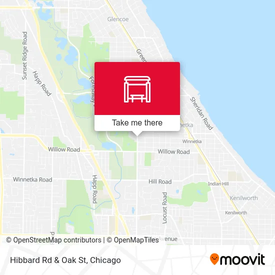 Hibbard Rd & Oak St map