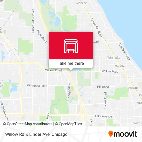 Willow Rd & Linder Ave map