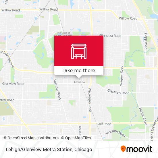 Mapa de Lehigh/Glenview Metra Station