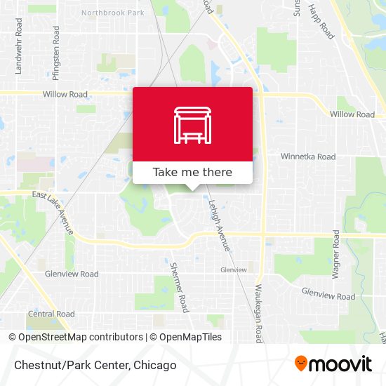 Chestnut/Park Center map