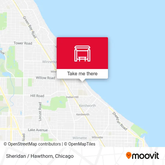 Sheridan / Hawthorn map