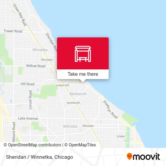 Sheridan / Winnetka map