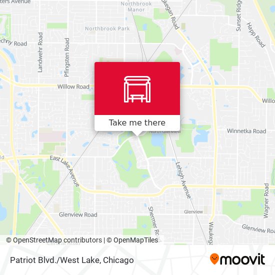 Patriot Blvd./West Lake map