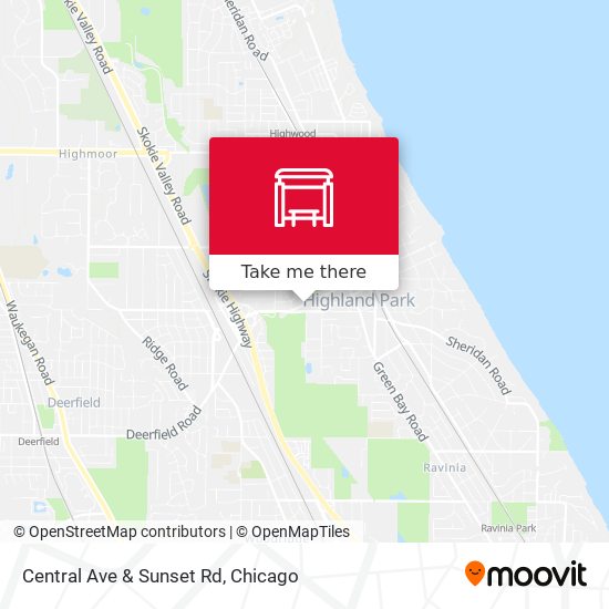 Central Ave & Sunset Rd map