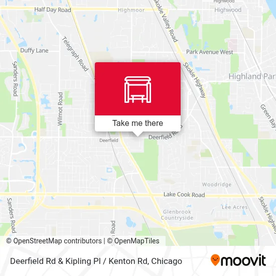 Deerfield Rd & Kipling Pl / Kenton Rd map