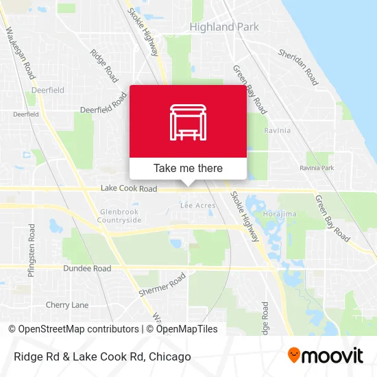 Ridge Rd & Lake Cook Rd map