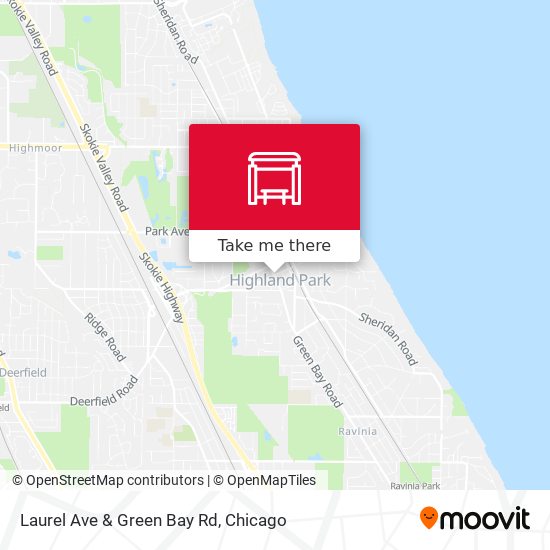 Laurel Ave & Green Bay Rd map