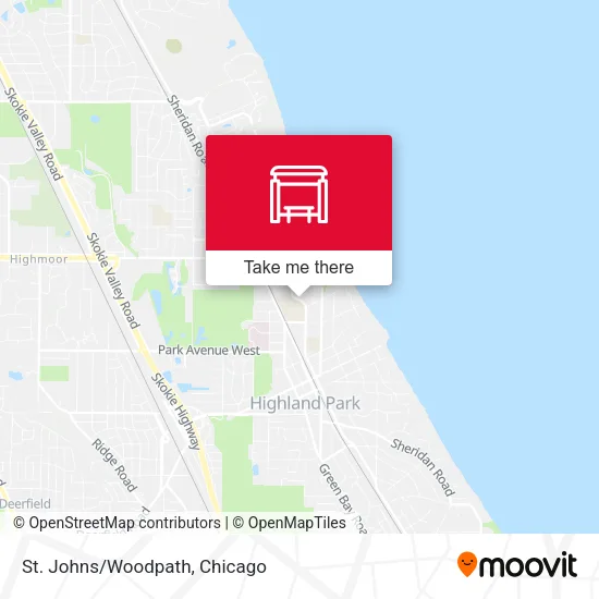 St. Johns/Woodpath map