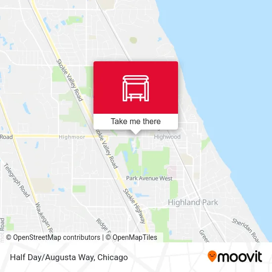 Half Day/Augusta Way map