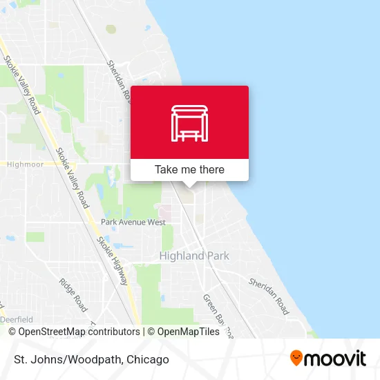 St. Johns/Woodpath map