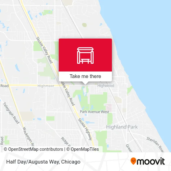 Half Day/Augusta Way map