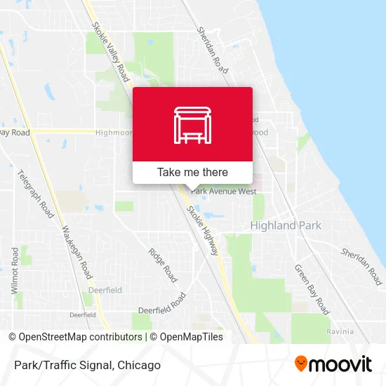 Park/Traffic Signal map