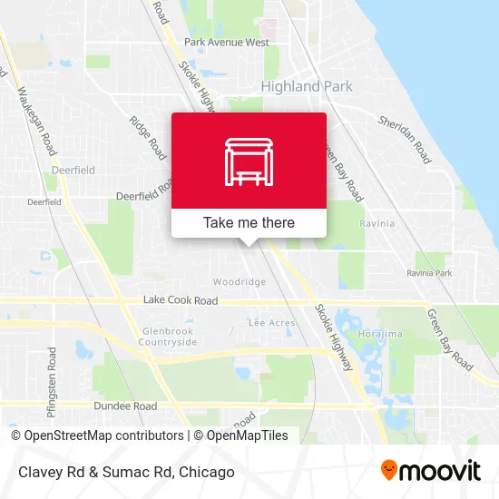 Clavey Rd & Sumac Rd map