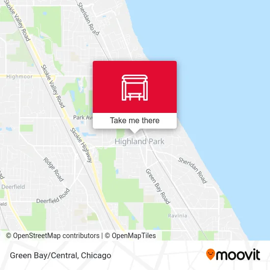 Green Bay/Central map