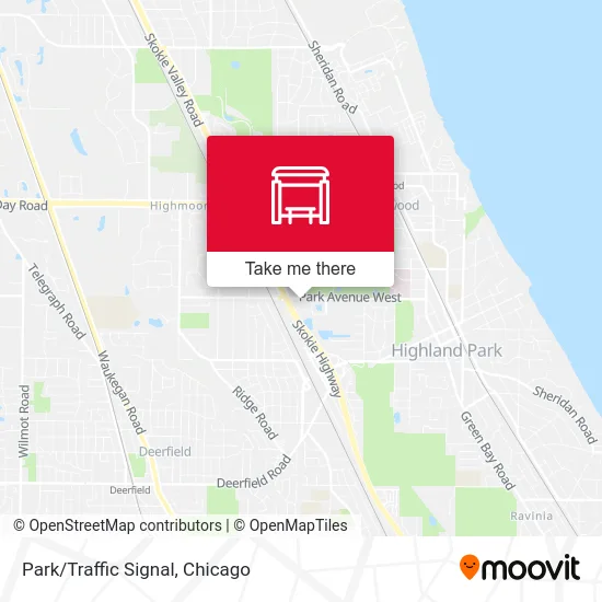 Park/Traffic Signal map