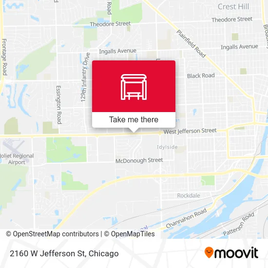 2160 W Jefferson St map