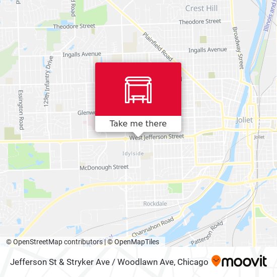 Mapa de Jefferson St & Stryker Ave / Woodlawn Ave