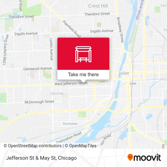 Jefferson St & May St map